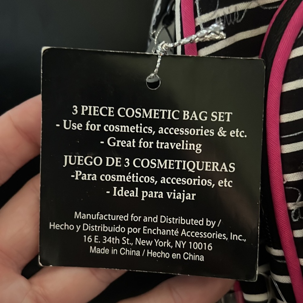 NWT 3 Piece Travel Cosmetic Bag Set - Brand New - Picture 2 of 3